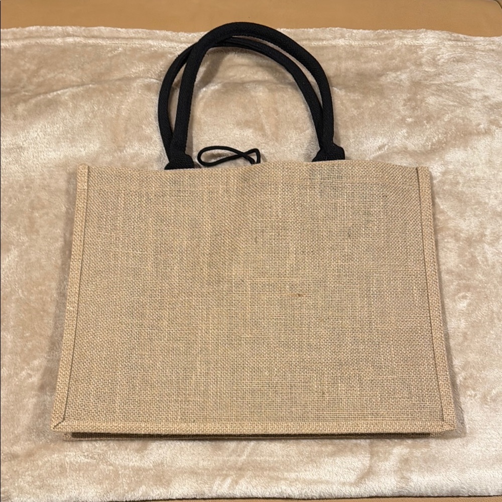 BNWNT Handmade Black and Tan Women's Tote Bag - Picture 5 of 8